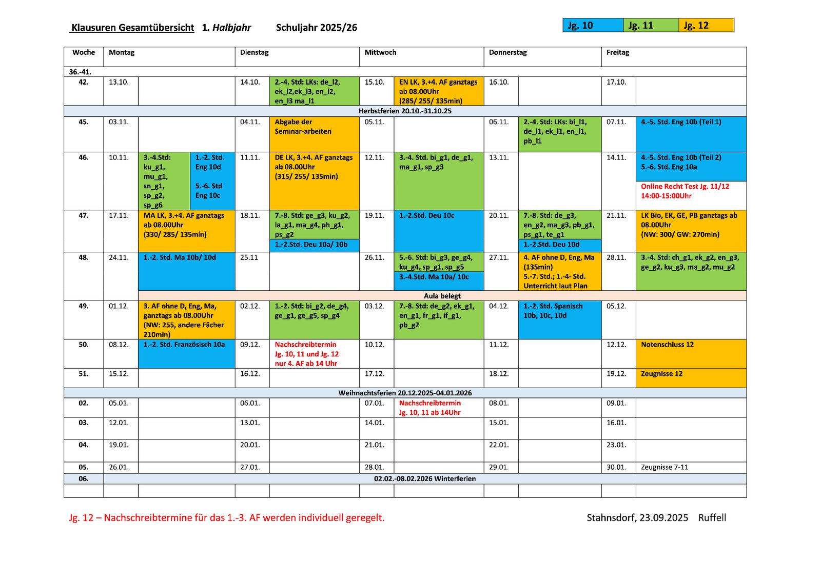 Klausurplan1HJ25 26 JG 10 12 Stand 23.09.25